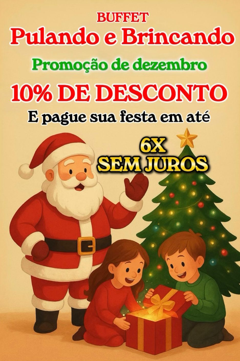 Buffet Pulando  e Brincando 